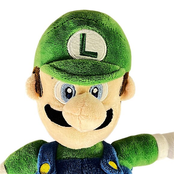 11" Princess Peach & Luigi Super Mario Bro's By Good Stuff Nintendo Plush Dolls - Picture 12 of 13